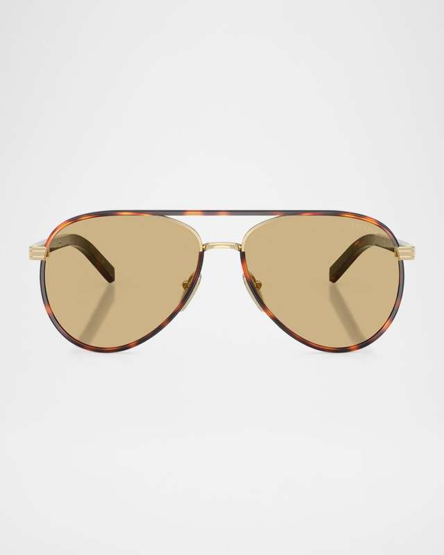 PR B57S Aviator Steel Sunglasses